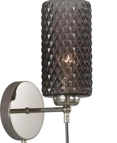 Бра A 10000/1 Reccagni Angelo чёрный серый на 1 лампа, основание никель в стиле современный классический  фото 3