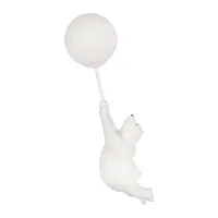 Бра Teddy 10030W/A LOFT IT белый 1 лампа, основание белое в стиле современный шар