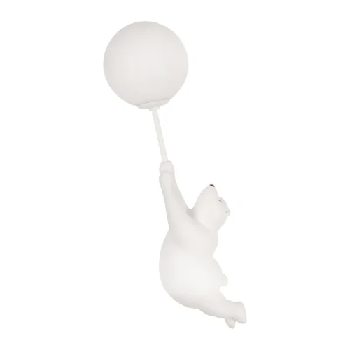 Бра Teddy 10030W/A LOFT IT белый на 1 лампа, основание белое в стиле современный шар