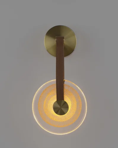 Бра LED Orbique V11682-WL Moderli прозрачный на 1 лампу, основание золотое в стиле современный фото 4