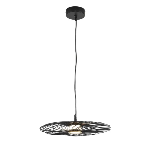 Светильник подвесной LED Camomile 8379/9L Lumion чёрный на 1 лампу, основание чёрное в стиле лофт фото 6