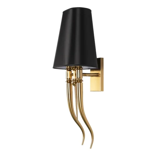 Бра Brunilde 10207W/M Gold LOFT IT чёрный на 2 лампы, основание золотое в стиле арт-деко  фото 4