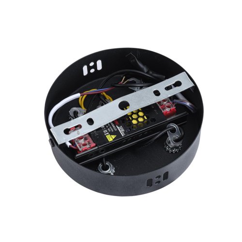 Люстра подвесная LED Vinora 8341/42L Lumion прозрачная на 1 лампу, основание чёрное в стиле минимализм современный хай-тек кольца фото 5