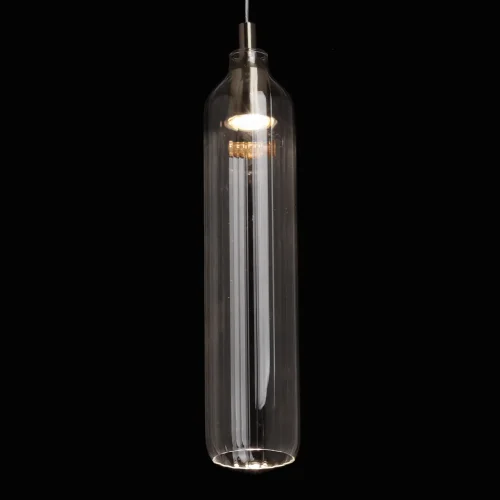 Светильник подвесной Кьянти 720011901 DeMarkt прозрачный 1 лампа, основание никель в стиле современный  фото 4
