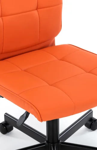 Операторское кресло EP-300 Экокожа Оранжевый EP 300 PU Orange Everprof, оранжевый/экокожа, ножки//, размеры - 840*955***430* фото 3