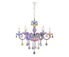 Люстра подвесная Астрид 074175-6 Kink Light без плафона на 6 ламп, основание разноцветное в стиле современный 