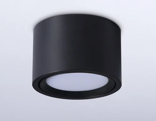 Светильник накладной TN6808 Ambrella light чёрный 1 лампа, основание чёрное в стиле современный хай-тек круглый фото 2