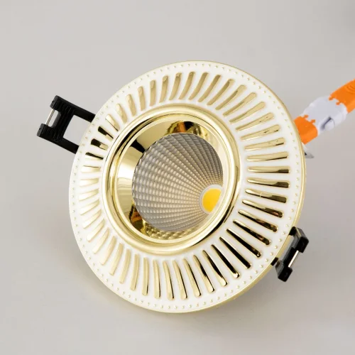 Светильник точечный LED Дзета CLD042NW2 Citilux белый 1 лампа, основание белое в стиле классический современный  фото 3