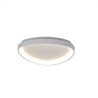 Люстра потолочная LED с пультом Niseko 8629 Mantra белая на 1 лампа, основание белое в стиле современный хай-тек с пультом