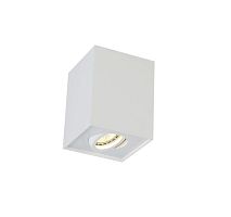 Светильник накладной CLT 420C WH Crystal Lux белый 1 лампа, основание белое в стиле современный квадратный