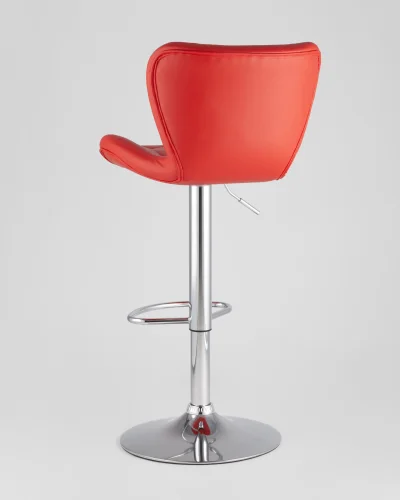 Стул барный ПОРШЕ красный NP (набор 2 шт) УТ000038607 Stool Group, красный/экокожа, ножки/металл/, размеры - 890*1110**** фото 5