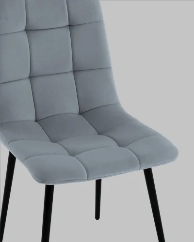 Стул Одди NEW велюр серый УТ000041290 Stool Group, серый/велюр, ножки/металл/чёрный, размеры - ***** фото 8