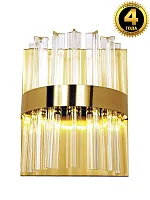 Бра Нимб LED LAMPS 81100/1W Natali Kovaltseva прозрачный 1 лампа, основание золотое в стиле современный 