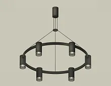 Светильник подвесной XB9022201 Ambrella light чёрный 6 ламп, основание чёрное в стиле современный хай-тек 