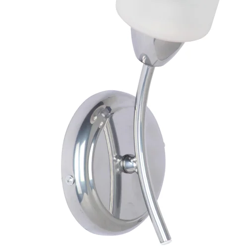 Бра V4188-9/1A Vitaluce белый на 1 лампу, основание хром в стиле арт-деко фото 2 Бра V4188-9/1A Vitaluce белый на 1 лампу, основание хром в стиле арт-деко фото 2