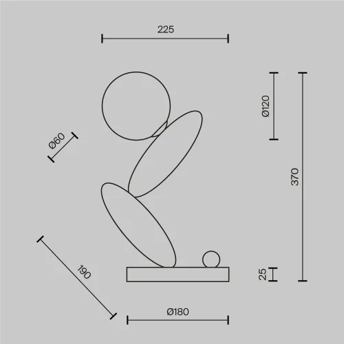 Настольная лампа LED MOD482TL-L6PT3K Resonance Maytoni белая на 1 лампу, основание платина металл в стиле современный арт-деко шар фото 9 Настольная лампа LED MOD482TL-L6PT3K Resonance Maytoni белая на 1 лампу, основание платина металл в стиле современный арт-деко шар фото 9