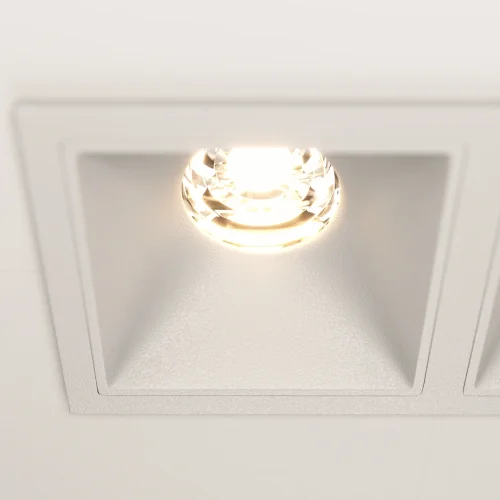 Светильник точечный Alfa LED DL043-02-10W3K-SQ-W Maytoni белый на 2 лампы, основание белое в стиле современный фото 14