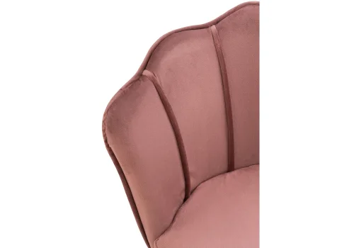 Компьютерное кресло Bud pink 15106 Woodville, розовый/велюр, ножки/металл/хром, размеры - *830***560*540 фото 7