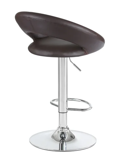 Стул барный набор 2 шт. SET-2 5001-LM MIRA , цвет сиденья коричневый, цвет основания хром Dobrin, /экокожа, ножки/металл/хром, размеры - 790*1020***535*470 фото 5 Стул барный набор 2 шт. SET-2 5001-LM MIRA , цвет сиденья коричневый, цвет основания хром Dobrin, /экокожа, ножки/металл/хром, размеры - 790*1020***535*470 фото 5