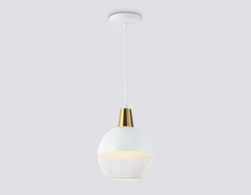 Светильник подвесной TR8502 Ambrella light белый на 1 лампу, основание белое в стиле лофт фото 2