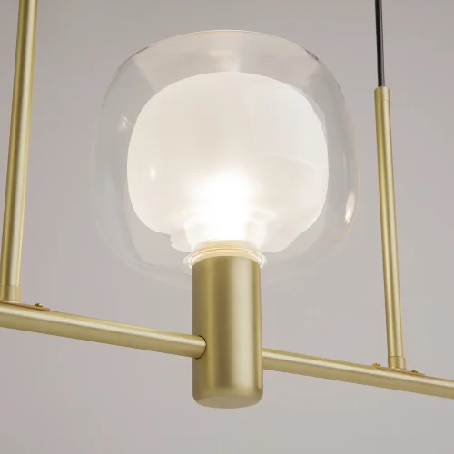 Светильник подвесной Vision MOD411PL-03G Maytoni прозрачный на 3 лампы, основание золотое в стиле современный фото 11