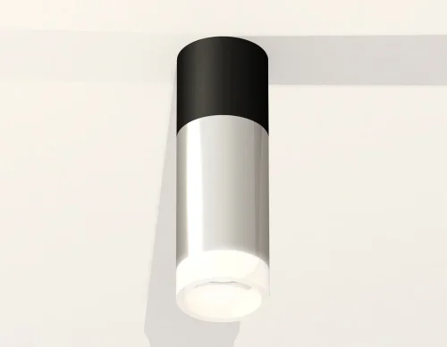 Светильник накладной Techno spot XS6325062 Ambrella light серебряный 1 лампа, основание чёрное в стиле современный круглый фото 3