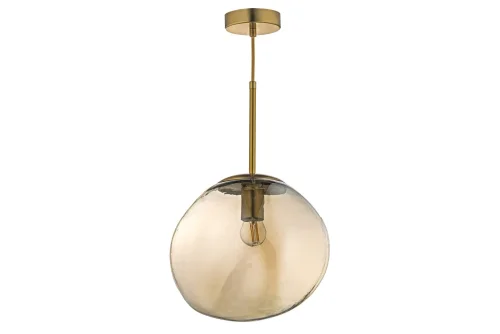 Светильник подвесной Daone E 1.P2 C Arti Lampadari бежевый 1 лампа, основание золотое в стиле лофт кантри 