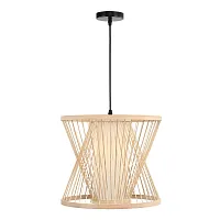 Светильник подвесной Alma SL6241.503.01 ST-Luce бежевый коричневый на 1 лампу, основание чёрное в стиле современный 