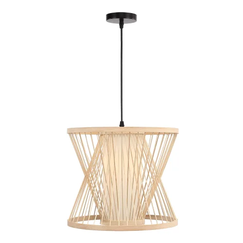 Светильник подвесной Alma SL6241.503.01 ST-Luce бежевый коричневый на 1 лампу, основание чёрное в стиле современный 