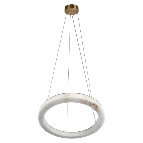 Светильник подвесной LED Mondrian 10408/600 LOFT IT белый на 1 лампу, основание бронзовое в стиле современный кольца фото 3
