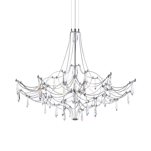 Люстра подвесная ЛЕД Мира / Mira 10588/800 Silver Asfour LOFT IT прозрачная на 1 лампу, основание серебряное в стиле арт-деко капли фото 5 Люстра подвесная ЛЕД Мира / Mira 10588/800 Silver Asfour LOFT IT прозрачная на 1 лампу, основание серебряное в стиле арт-деко капли фото 5