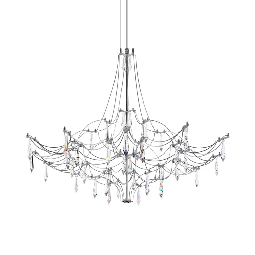 Люстра подвесная ЛЕД Мира / Mira 10588/800 Silver Asfour LOFT IT прозрачная на 1 лампу, основание серебряное в стиле арт-деко капли фото 5 Люстра подвесная ЛЕД Мира / Mira 10588/800 Silver Asfour LOFT IT прозрачная на 1 лампу, основание серебряное в стиле арт-деко капли фото 5
