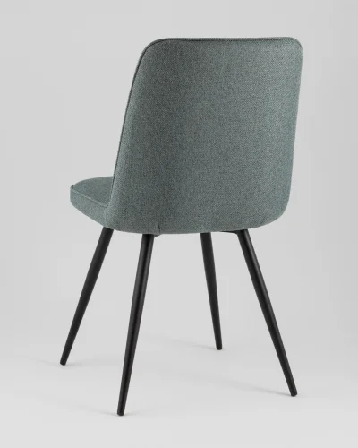 Стул Hedd, зеленый, сиденье УТ000040530 Stool Group, зелёный/рогожка, ножки/металл/чёрный, размеры - *855**** фото 4