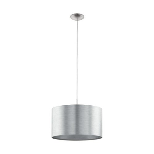 Светильник подвесной Saganto 39352 Eglo серебряный 1 лампа, основание матовое никель в стиле современный 