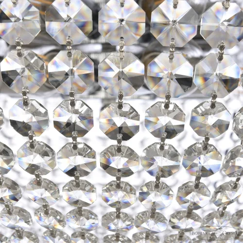 Люстра потолочная 19291/55NZ Ni Bohemia Ivele Crystal прозрачная на 8 ламп, основание никель в стиле классический r фото 4