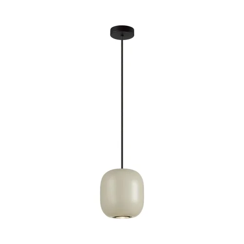 Светильник подвесной Cocoon 5060/1GA Odeon Light бежевый 1 лампа, основание чёрное в стиле современный шар фото 3