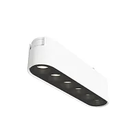 Трековый светильник LED Magnetic track system Radity TR082-1-6W3K-M-W Maytoni белый чёрный для шинопроводов серии Magnetic track system Radity белый