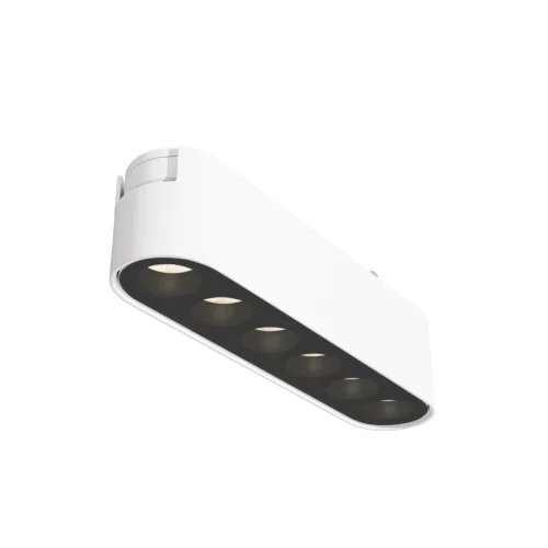 Трековый светильник LED Magnetic track system Radity TR082-1-6W3K-M-W Maytoni белый чёрный для шинопроводов серии Magnetic track system Radity белый