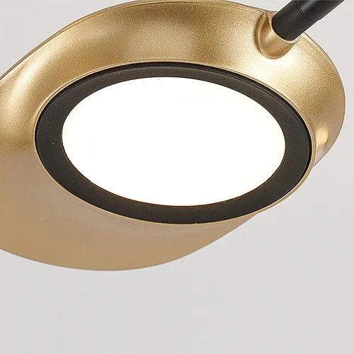 Люстра на штанге INGEL D110 8 lamps Black/Gold 101691-26 ImperiumLoft золотая на 8 ламп, основание чёрное в стиле современный  фото 9