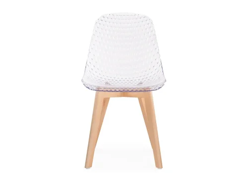 Пластиковый стул Vart clear / wood 15696 Woodville, /, ножки/массив бука дерево/натуральный, размеры - ****470*530 фото 2