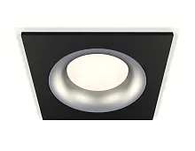 Светильник точечный XC7632004 Ambrella light матовый хром чёрный 1 лампа, основание чёрное в стиле модерн хай-тек 
