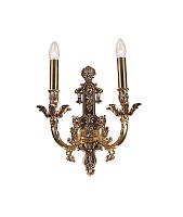 Бра FIRENZE W1781.2 antique gold Lucia Tucci без плафона на 2 лампы, основание золотое в стиле классический 