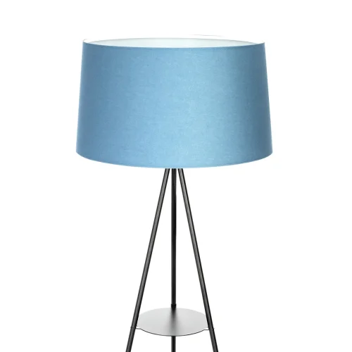 Торшер  Рейнер CL806023 Citilux со столиком на треноге голубой 1 лампа, основание чёрное в стиле скандинавский современный
 фото 4