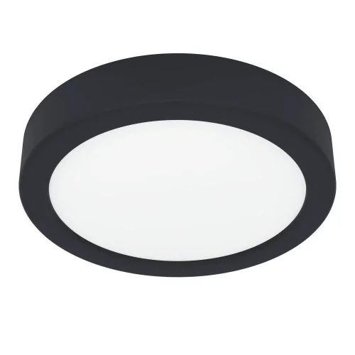 Светильник накладной LED Fueva 901324 Eglo белый на 1 лампу, основание чёрное в стиле современный круглый