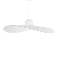 Светильник подвесной MADAME SP1 BIANCO Ideal Lux белый на 1 лампу, основание белое в стиле современный шляпа