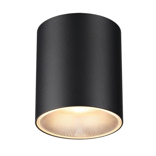 Светильник накладной LED Brim 7138/12CL Odeon Light чёрный на 1 лампу, основание чёрное в стиле современный хай-тек круглый фото 3