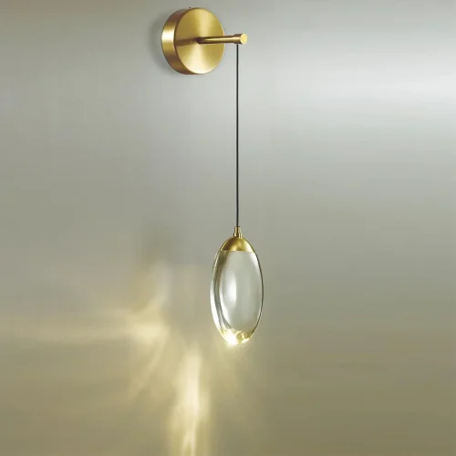 Бра Pura 7159/3WL Odeon Light прозрачный на 1 лампу, основание бронзовое в стиле хай-тек выдувное фото 3