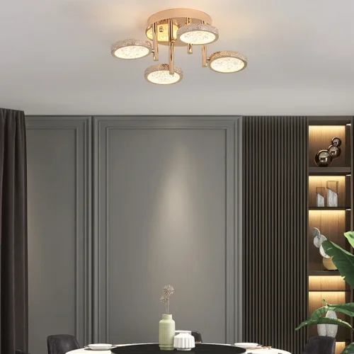 Люстра потолочная NAINA CH L60 207834-23 ImperiumLoft прозрачная на 7 ламп, основание золотое в стиле современный фото 9 Люстра потолочная NAINA CH L60 207834-23 ImperiumLoft прозрачная на 7 ламп, основание золотое в стиле современный фото 9