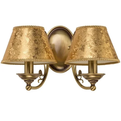 Бра Casamia Abazur CAS-K-2(P/A)NEW Kutek золотой на 2 лампы, основание бронзовое в стиле классический 