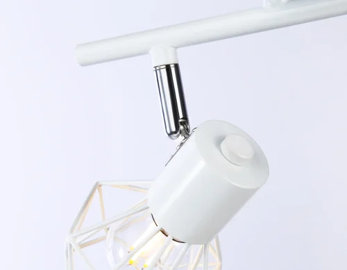 Спот с 2 лампами TR8628 Ambrella light белый E27 в стиле хай-тек современный  фото 5